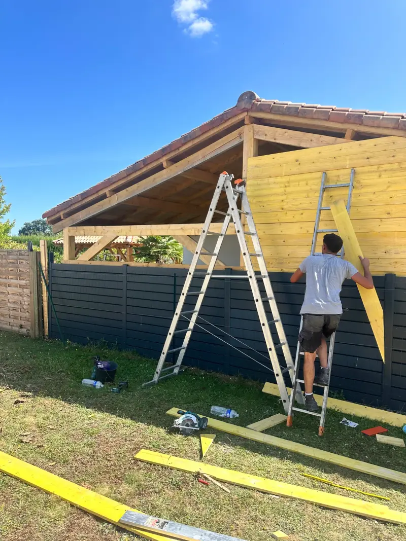 Construction d'un chalet en bois dans le Pays de Retz